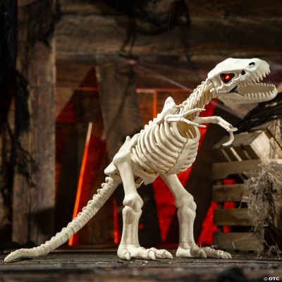 15 1/2" LightUp Tyrannosaurus Rex Skeleton Animated Prop Halloween