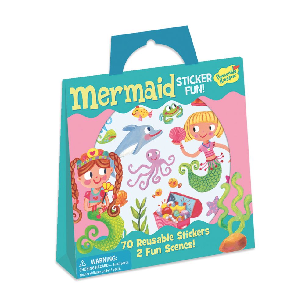 Mermaid Reusable Sticker Tote From MindWare