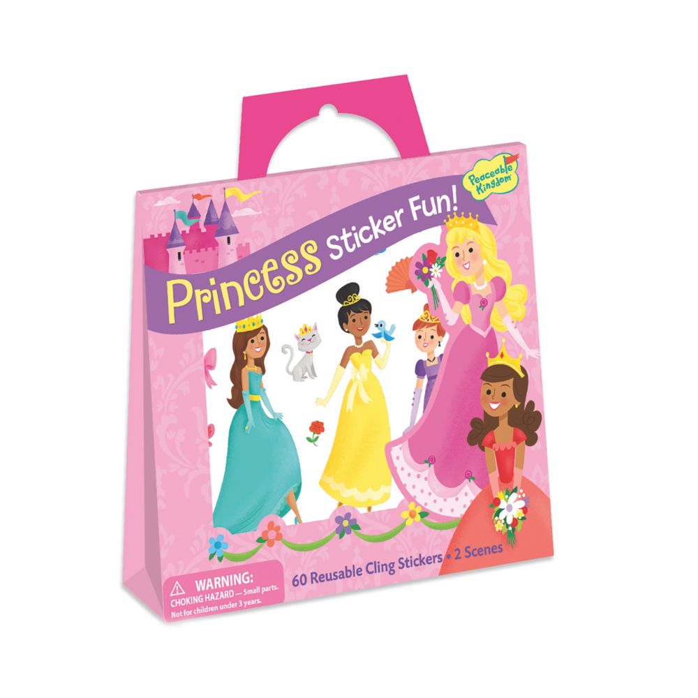 Princess Reusable Sticker Tote From MindWare