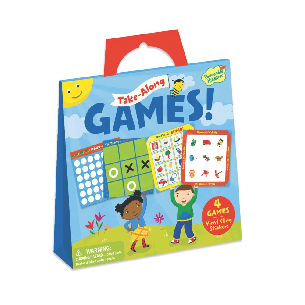 Take-Along Games Reusable Sticker Tote From MindWare