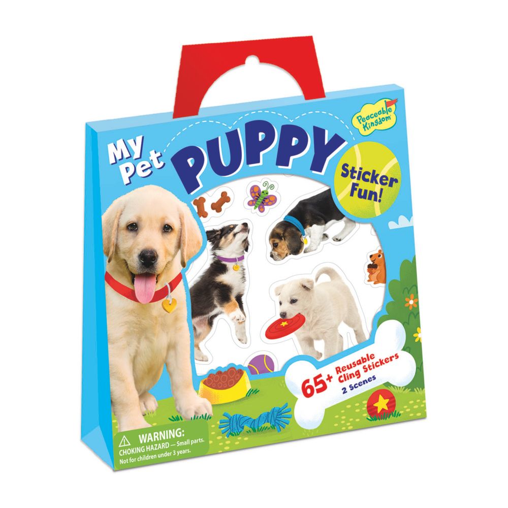 My Pet Puppy Reusable Sticker Tote From MindWare