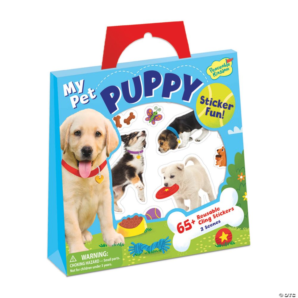 My Pet Puppy Reusable Sticker Tote From MindWare