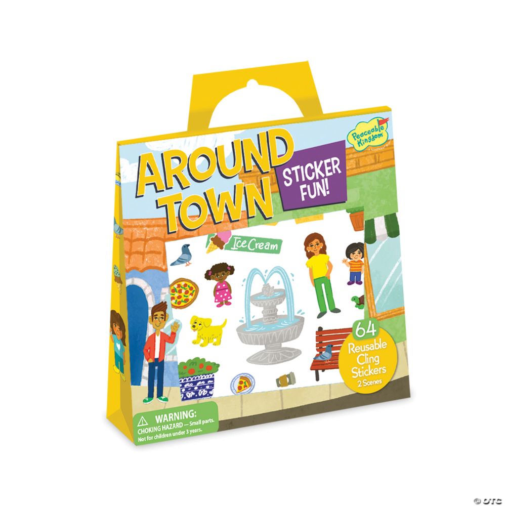 Around Town Reusable Sticker Tote From MindWare