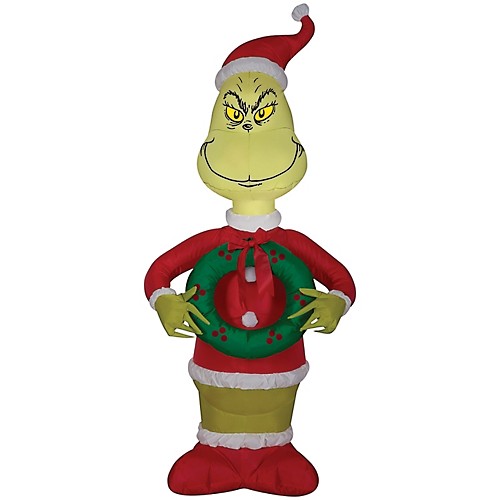 Featured Image for Airblown Grinch with Wreath – Sm