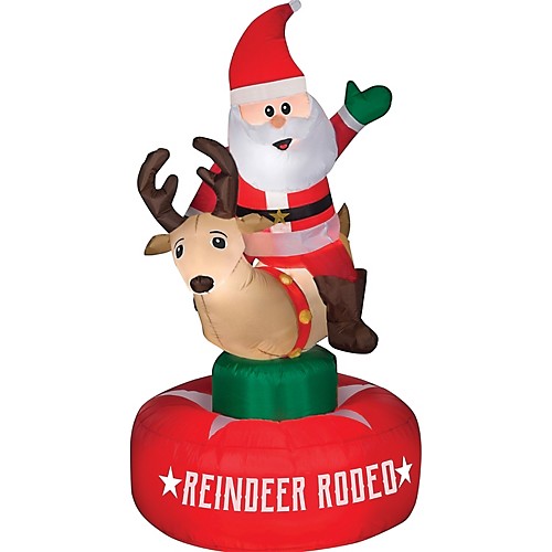 Featured Image for Airblown Animated Santa Reindeer