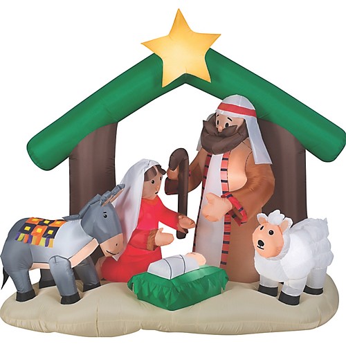 Featured Image for Airblown Holy Family Nativity Large Inflatable Scene