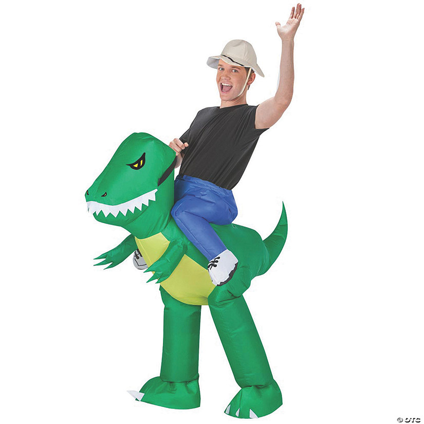 Adult's Inflatable Dinosaur Rider Costume | Oriental Trading