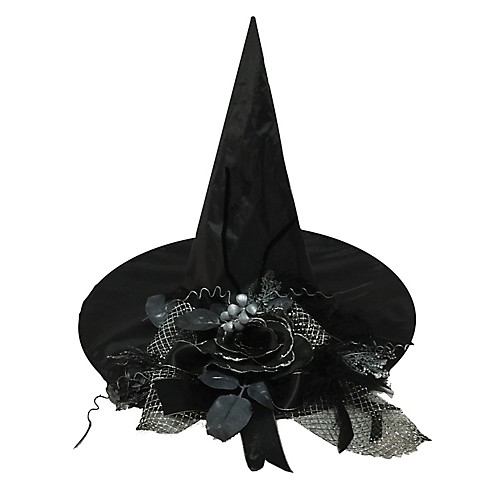 Featured Image for Witch Hat with Black Flower