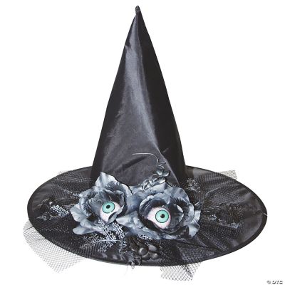 Featured Image for 17″ Witch Hat with Eyes & Flowers