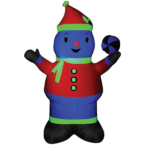 Featured Image for 7′ Airblown Neon Snowman Inflatable