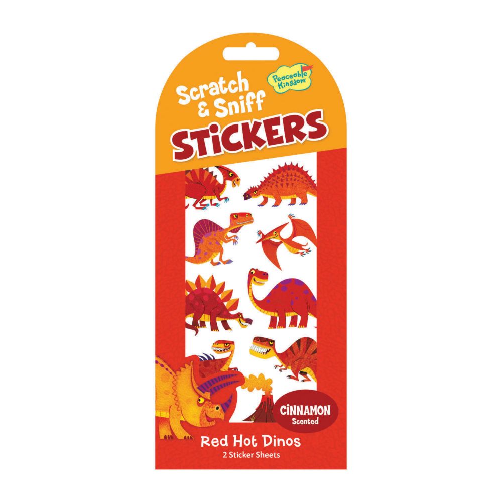 Dinosaur Scratch and Sniff Stickers: Pack of 12 From MindWare