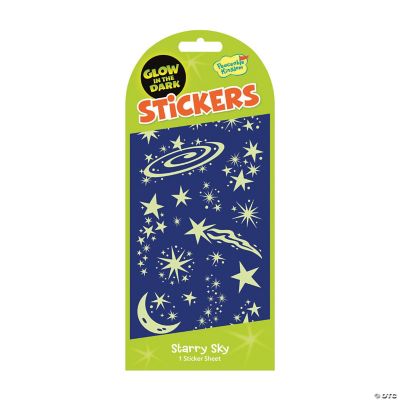 Starry Sky Glow-in-the-dark Stickers: Pack of 12 - Discontinued