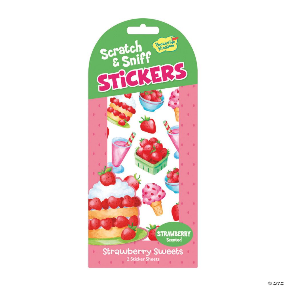 Strawberry Sweets Scratch & Sniff Stickers: Pack of 12 From MindWare