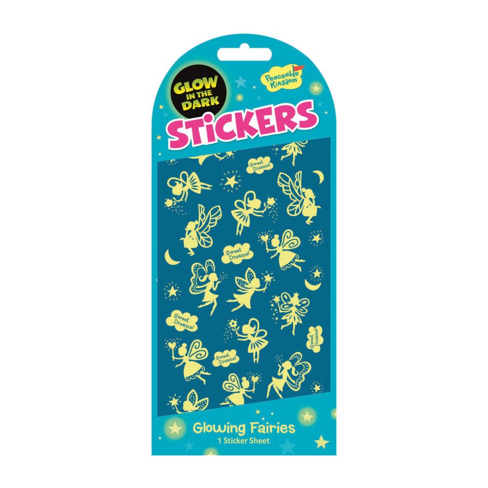 Fairies Glow-in-the-dark Stickers: Pack of 12 From MindWare