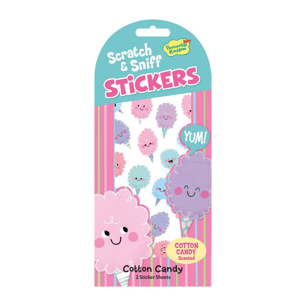 Cotton Candy Scratch & Sniff Stickers: Pack of 12 From MindWare