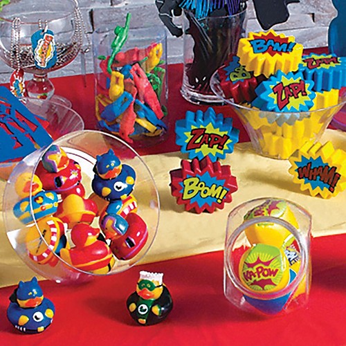 QWER Superhero Party Bracelets for Children Birthday Party Supplies Favors 15 Pieces 
