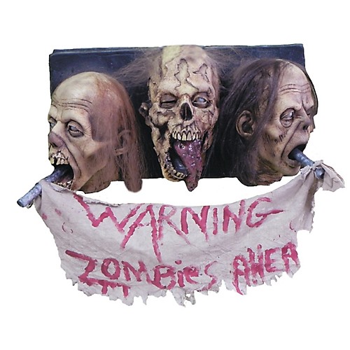 Featured Image for 3-Head Zombie Wall Plaque