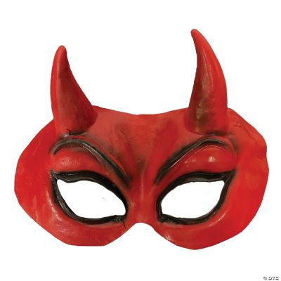 Featured Image for Devil Black Latex Half Mask