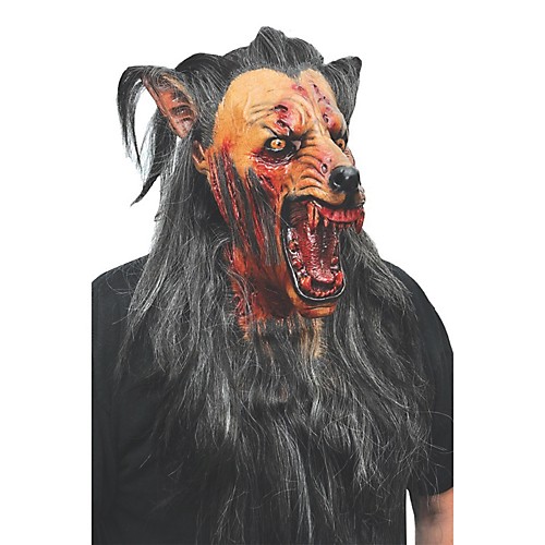 Featured Image for Brown Wolf Latex Mask