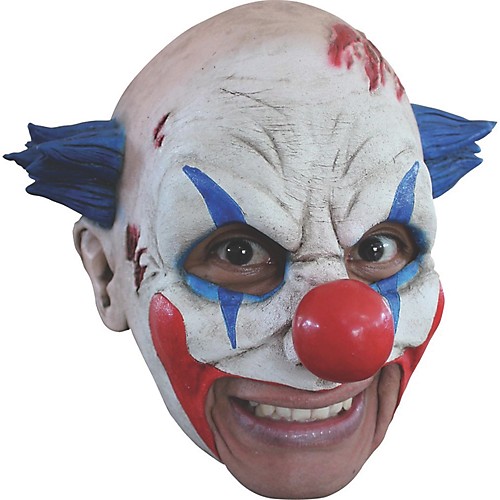 Featured Image for Clown Latex Mask with Blue Hair