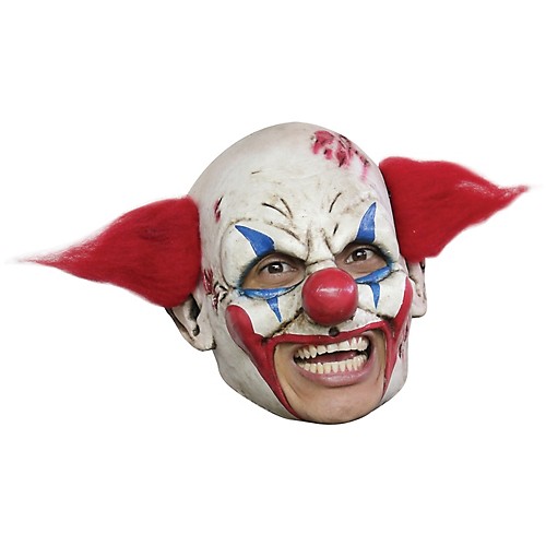 Featured Image for Deluxe Clown Chinless Mask with Red Hair