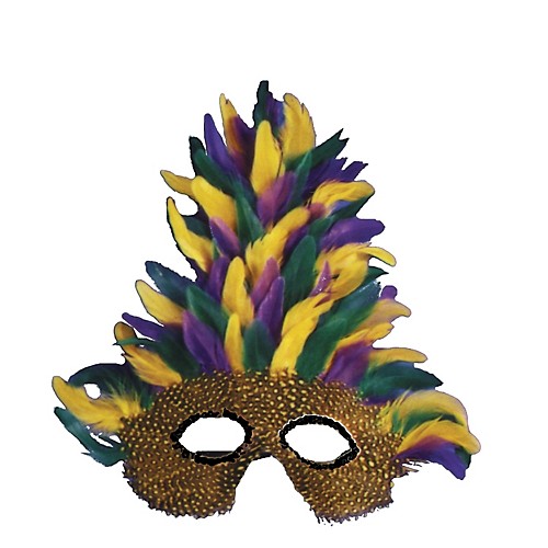 Featured Image for Tall Feather Mardi Gras Mask
