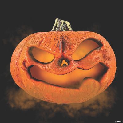 Vintage 80s Gross Scary Repulsive Rotting Pumpkin Adult Halloween