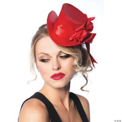 Red Satin Top Hat Mini