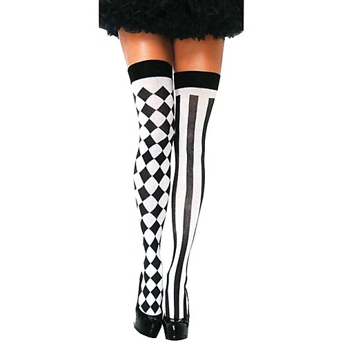 Featured Image for Harlequin Thigh-High Stockings