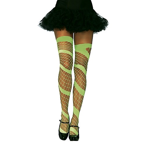 Featured Image for Neon Diamond Net Thigh-Highs
