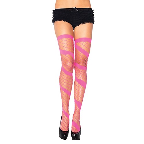 Featured Image for Neon Diamond Net Thigh-Highs