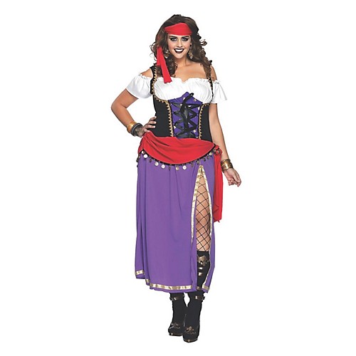 Featured Image for Women’s Plus Size Traveling Gypsy Costume