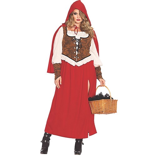 Featured Image for Women’s Plus Size Woodland Red Riding Hood Costume