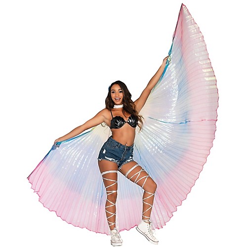 Featured Image for Iridescent Pleated Rainbow Wings