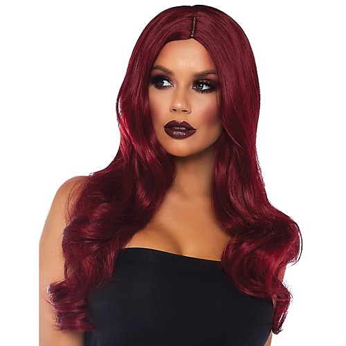 Featured Image for Long Burgundy Wavy Wig