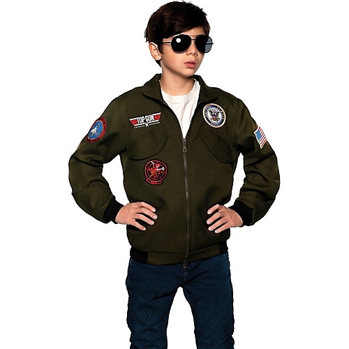 Featured Image for Navy Top Gun Pilot Jacket Child Costume