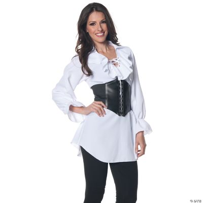 Featured Image for Plus Size Laced-Front Pirate Blouse