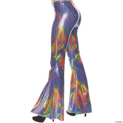 Women's 70's Swirl Bell Bottom Pants - Small/Medium