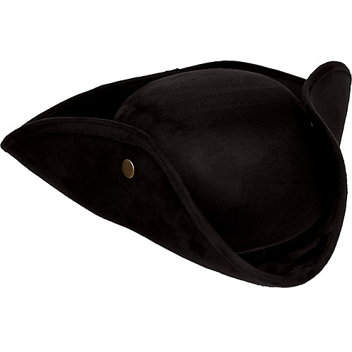 Featured Image for Faux Suede Tri Corner Hat-Black