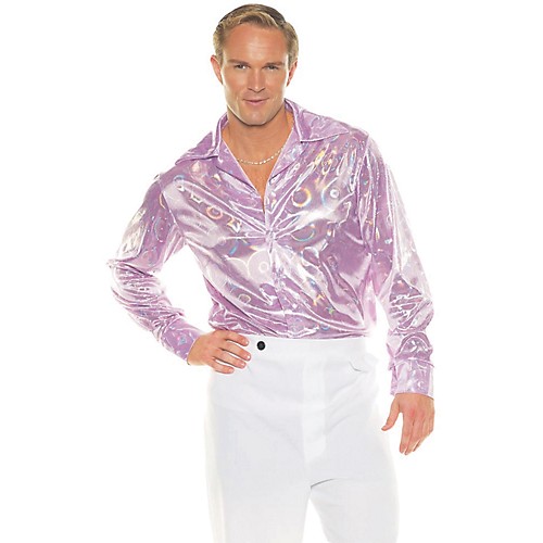 Featured Image for Men’s Disco Shirt – Purple Circles
