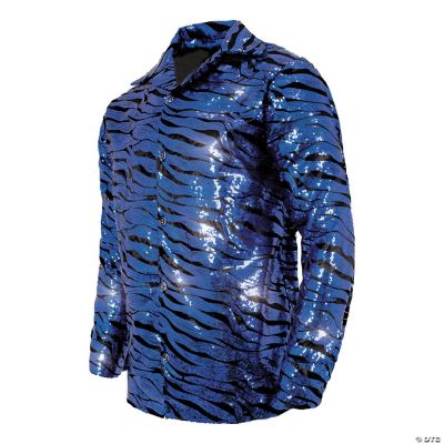 Featured Image for Tiger Shirt Blue Sequin Adult