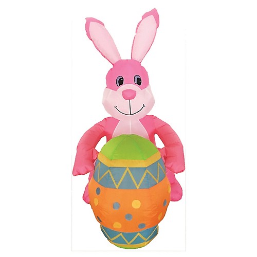 Featured Image for 4′ Inflatable Pink Bunny with Egg