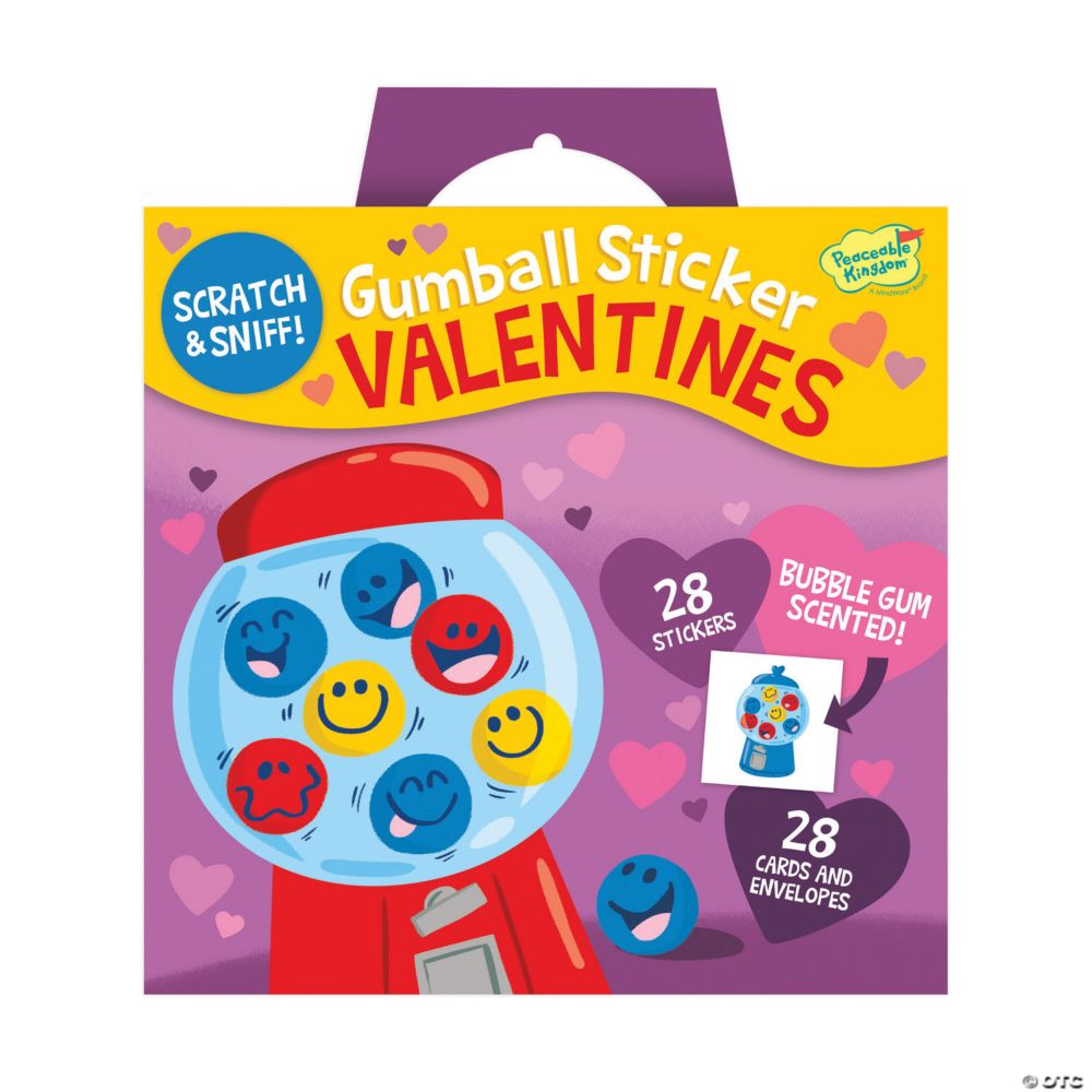 Gumball Sticker Valentines From MindWare